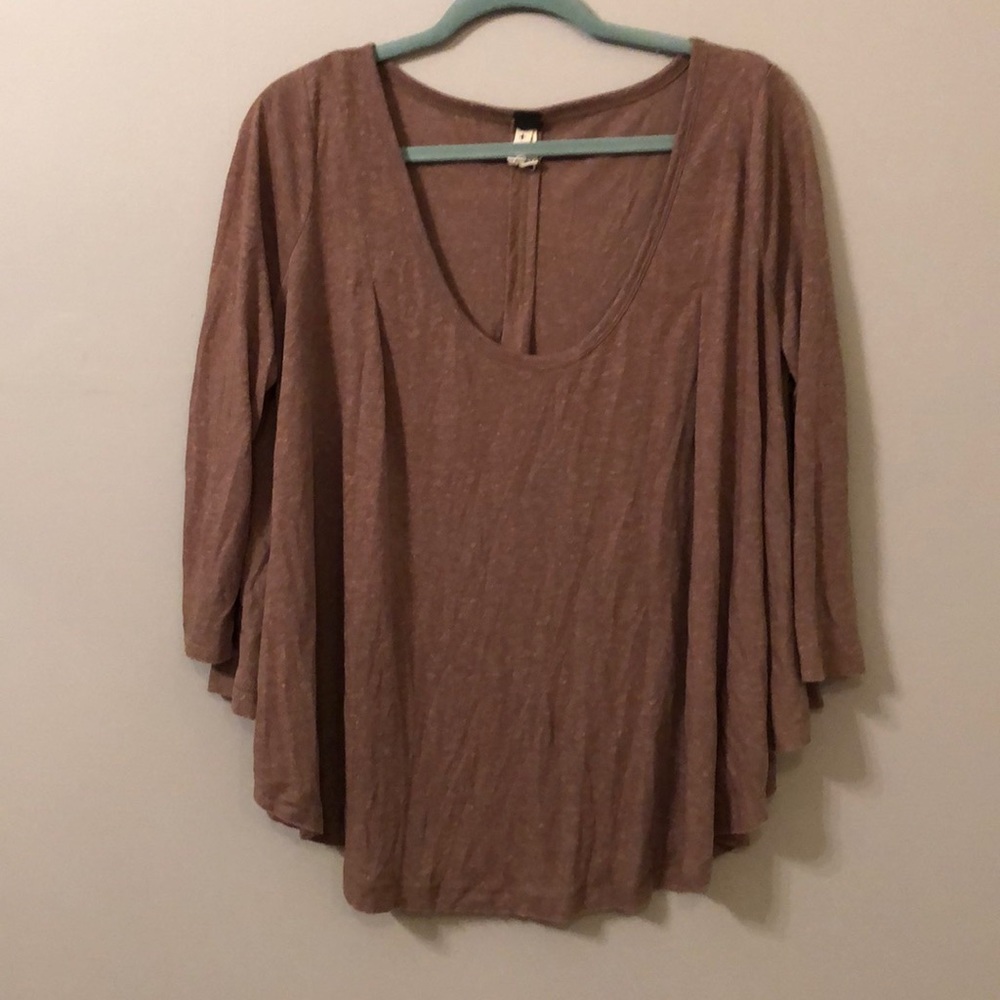 free people olive poncho style top